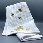 Load image into Gallery viewer, Blenheim Palace Waffle Bee Tea Towel
