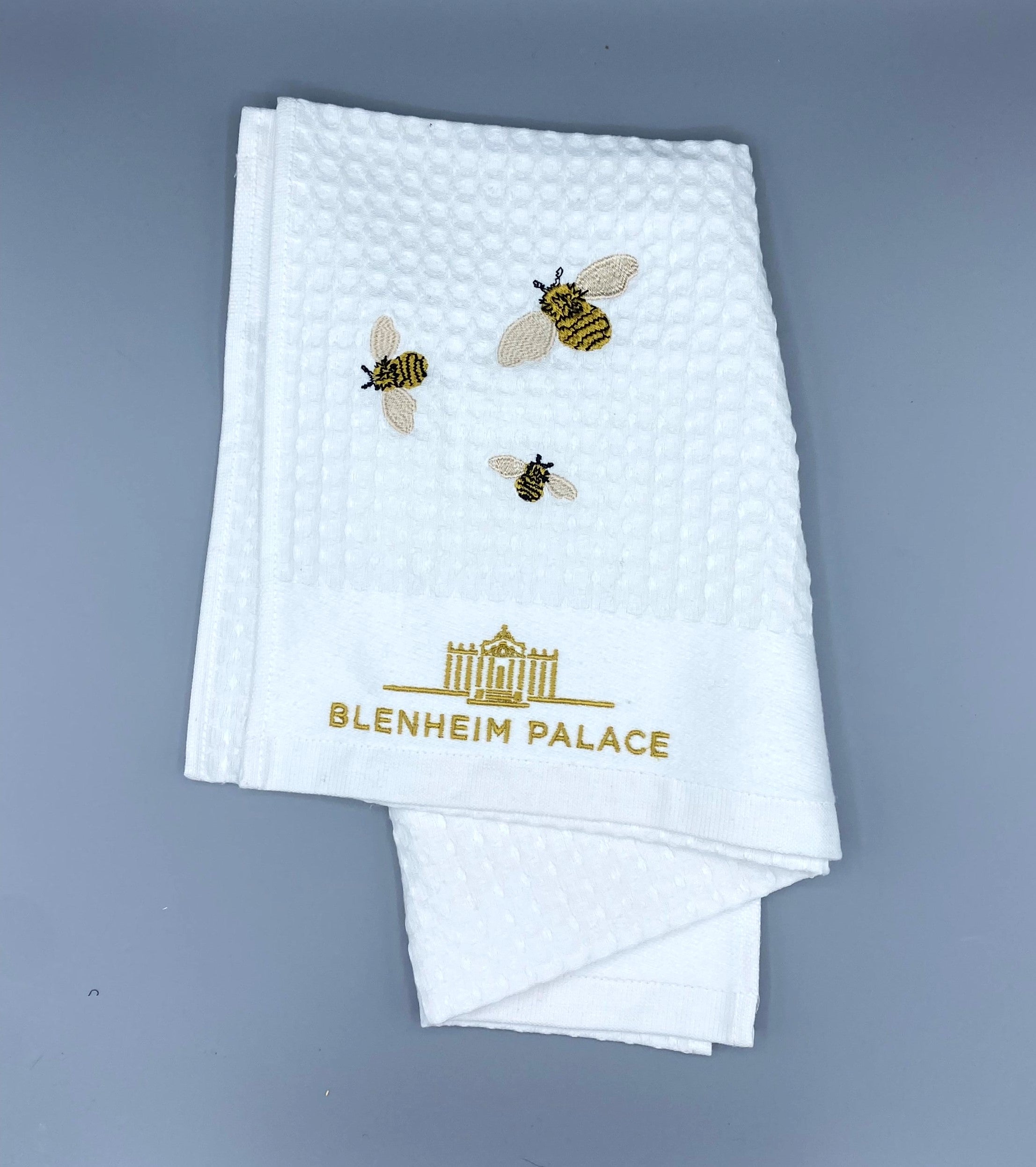 Blenheim Palace Waffle Bee Tea Towel