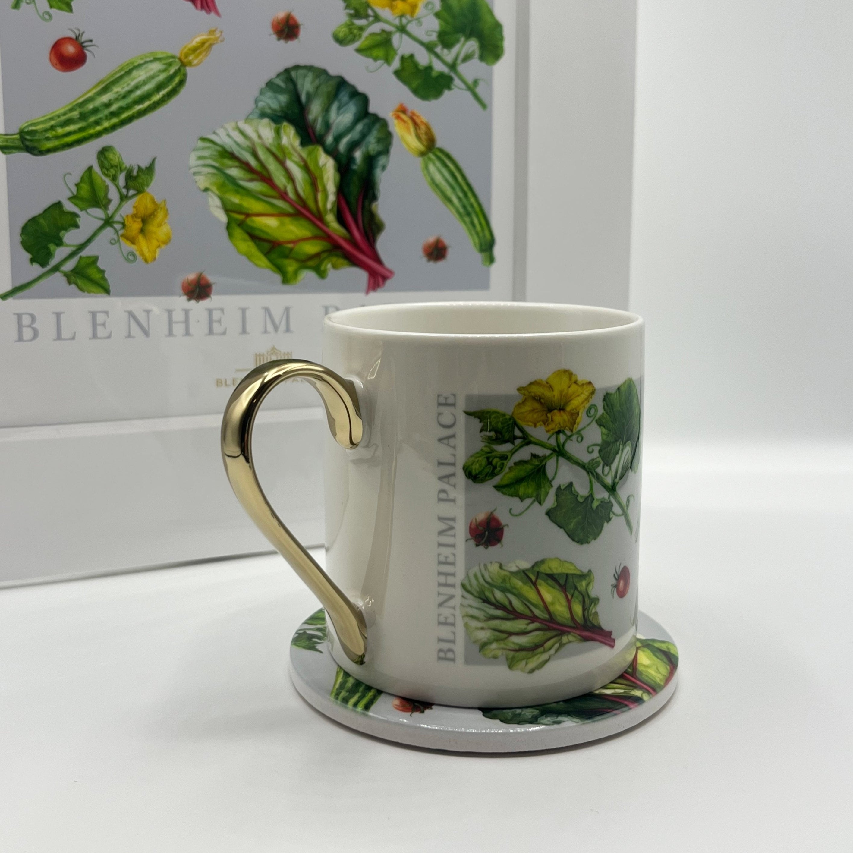 Courgette Print Bone China Mug