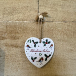 Load image into Gallery viewer, Holly &amp; Robin Palace Christmas Heart Decoration
