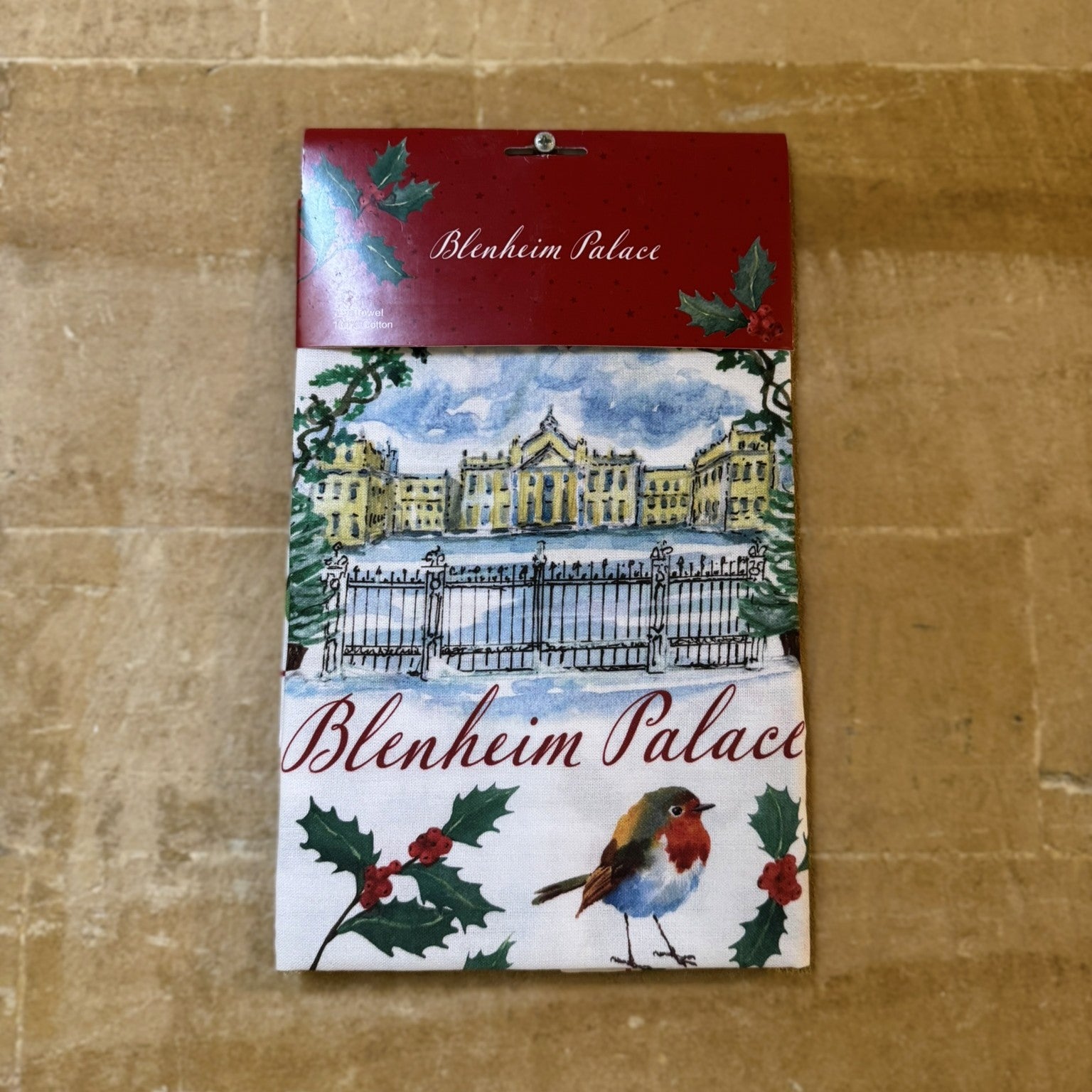 Holly & Robin Tea Towel