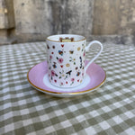 Load image into Gallery viewer, Whimsical Wonders Chintz Coffee Can &amp; Saucer
