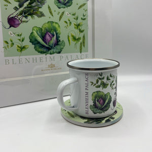 Cabbage Print Enamel Mug