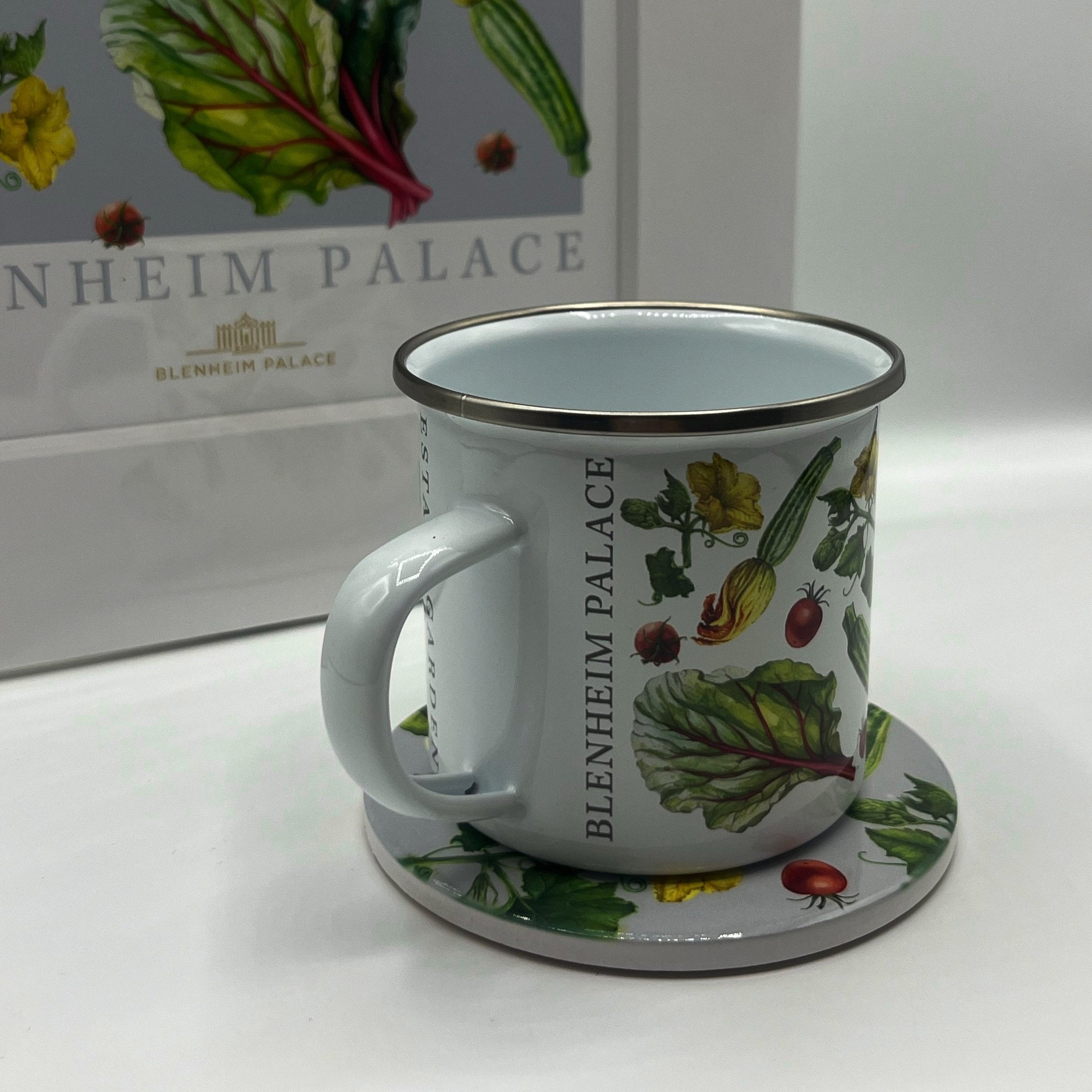 Courgette Print Enamel Mug