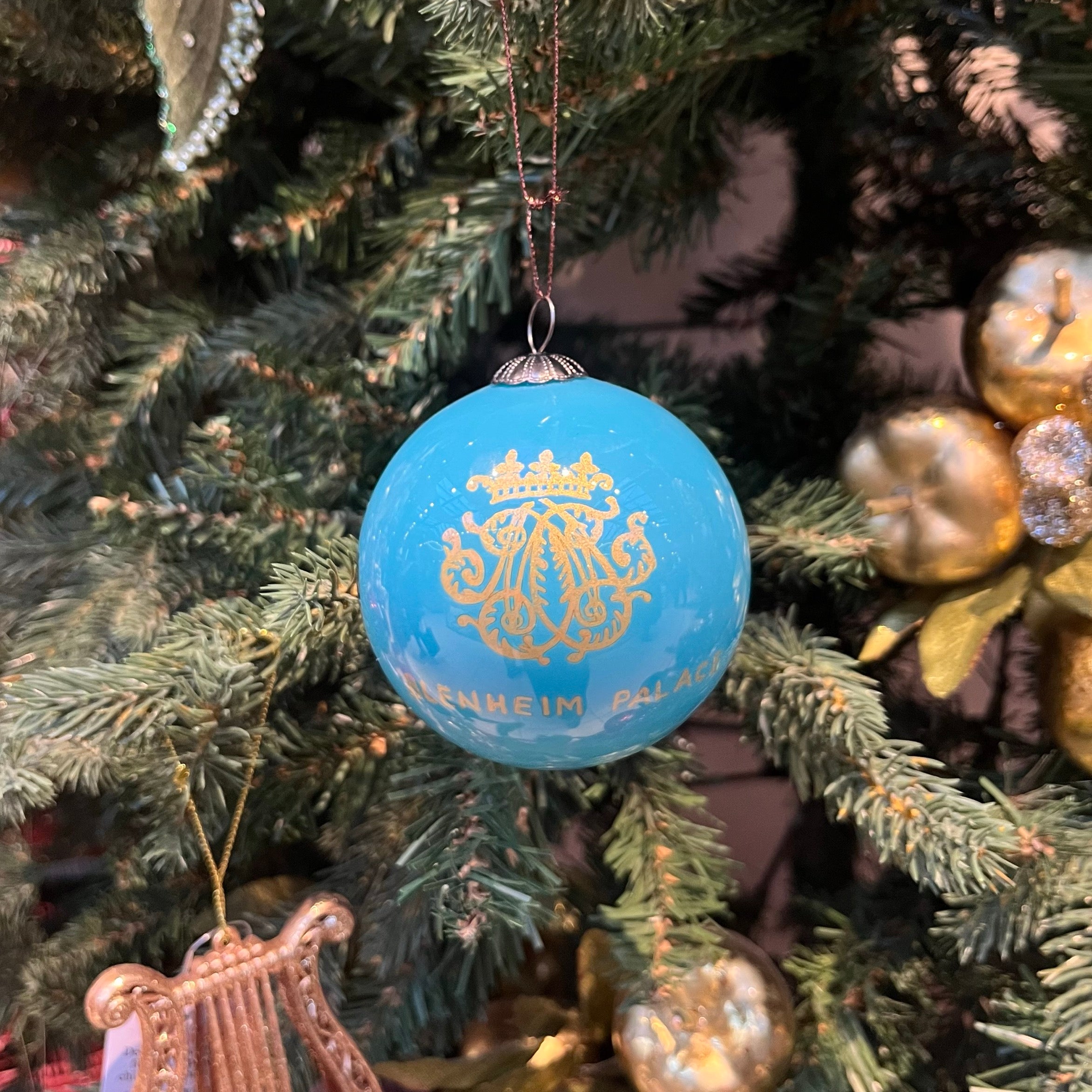 Blenheim Palace Signature Glass Bauble